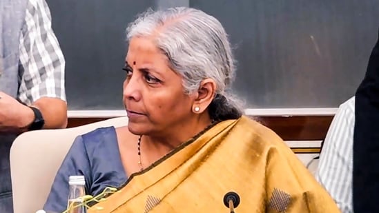 New Delhi: Union Finance Minister Nirmala Sitharaman chairs the 54th meeting of the GST Council, in New Delhi, Monday, Sept 9, 2024. (PTI)