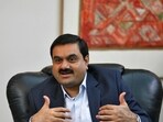 Gautam Adani speaks during an interview in Ahmedabad.