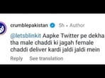 An interaction between Pakistan’s Crumble and India’s Blinkit has left people chuckling. 