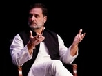Congress MP Rahul Gandhi during an interaction with students at Georgetown University, Washington DC, USA.