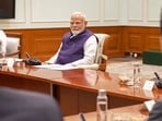 Prime Minister Narendra Modi chairs the Semiconductor Executives' roundtable ahead of Wednesday's Semicon India, in New Delhi, Tuesday.