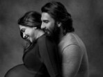 Bollywood actors Deepika Padukone and Ranveer Singh pose during a recent maternity photoshoot. Bollywood actors Deepika Padukone and Ranveer Singh pose during a recent maternity photoshoot.