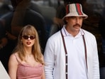 Tennis - U.S. Open - Flushing Meadows, New York, United States - September 8, 2024 Singer Taylor Swift and Kansas City Chiefs' Travis Kelce are seen during the final match between Italy's Jannik Sinner and Taylor Fritz of the U.S. REUTERS/Eduardo Munoz