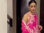 Alia Bhatt looked lovely in pink in this salwar suit. Video: Varinder Chawla.