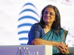 Sebi chairperson Madhabi Puri Buch during the Global Fintech Fest, in Mumbai.