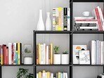 Maximise your space with stylish foldable bookshelves.