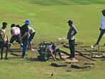 The Greater Noida stadium is in total disarray