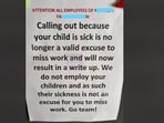 An internal memo banning leave for sick children sparked outrage on Reddit. Critics slam the policy, calling it a work-life imbalance and promoting dishonesty.

