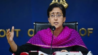 Delhi finance minister Atishi during her press conference in New Delhi, India, on Sunday, September 8, 2024. ( HT Photo / Hindustan Times) (Hindustan Times) Delhi finance minister Atishi during her press conference in New Delhi, India, on Sunday, September 8, 2024. ( HT Photo / Hindustan Times) (Hindustan Times)