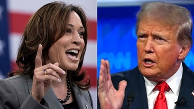 Prior to Biden's decision to withdraw from the 2024 contest, polls continuously favoured Trump. Numerous surveys at the time suggested Harris wouldn't do much better. (AFP) Prior to Biden's decision to withdraw from the 2024 contest, polls continuously favoured Trump. Numerous surveys at the time suggested Harris wouldn't do much better. (AFP)