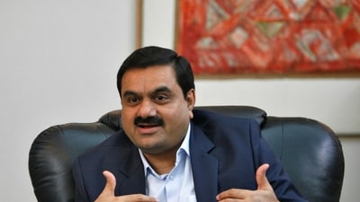 Gautam Adani speaks during an interview in Ahmedabad. (Reuters)
