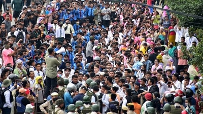 Demonstrators attend a protest march to demand an end to the latest spurt of ethnic violence, in Imphal, Manipur, India, September 10, 2024. REUTERS/Stringer (REUTERS)