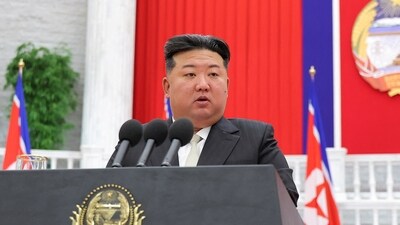 North Korean leader Kim Jong Un vowed to bolster his nuclear weapons capabilities (via REUKCNA via REUTERS TERS)