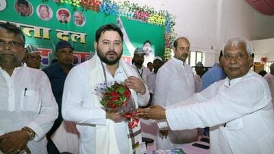 RJD leader Tejashwi Yadav during his Karyakarta Samwad programme at Ujiarpur in Samastipur on Tuesday. (HT photo) RJD leader Tejashwi Yadav during his Karyakarta Samwad programme at Ujiarpur in Samastipur on Tuesday. (HT photo)