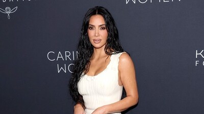 Kim Kardashian, Dakota Johnson, Kerry Washington, Jessica Chastain, Katy Perry, and Orlando Bloom were among the dozens of stars at the event. Kim wore white for the dinner; she was also one of the co-hosts of the Kering Foundation event. (Getty Images via AFP)