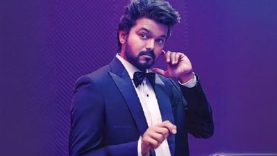 Vijay in a still from Venkat Prabhu's The Greatest of All Time. Vijay in a still from Venkat Prabhu's The Greatest of All Time.