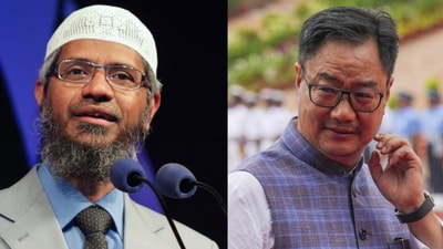 Union minister Rijiju accuses Zakir Naik of spreading false propaganda on Waqf bill. Union minister Rijiju accuses Zakir Naik of spreading false propaganda on Waqf bill.
