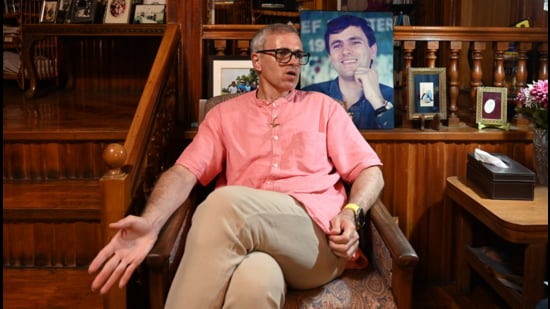 NC leader Omar Abdullah. (HT PHOTO)