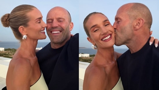 Model Rosie Huntington-Whiteley and actor Jason Statham, met when she was 22 and he was 42. This was in 2009. With a 20-year age gap and 15 years and counting together, the couple, now 37 and 57 respectively, are parents to children Jack and Isabella, and are seemingly thriving together (Photos: Instagram/rosiehw)