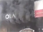 The fire damaged six scooters, but no one was hurt. Police have taken the suspect into custody, and Ola has yet to provide a response.