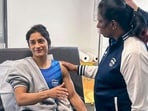Indian Olympics Association (IOA) President PT Usha meets wrestler Vinesh Phogat after the latter was hospitalised following her disqualification from the Paris Olympics Indian Olympics Association (IOA) President PT Usha meets wrestler Vinesh Phogat after the latter was hospitalised following her disqualification from the Paris Olympics