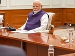 Prime Minister Narendra Modi chairs the Semiconductor Executives' roundtable ahead of Wednesday's Semicon India, in New Delhi, Tuesday. (PTI)