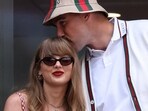 Tennis - U.S. Open - Flushing Meadows, New York, United States - September 8, 2024 Singer Taylor Swift and Kansas City Chiefs' Travis Kelce are seen ahead of the men's final match between Italy's Jannik Sinner and Taylor Fritz of the U.S. REUTERS/Mike Segar