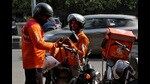 FILE PHOTO: Gig workers prepare to deliver orders outside Swiggy's grocery warehouse at a market area in New Delhi, India, May 6, 2024. REUTERS/Priyanshu Singh/File Photo (REUTERS)