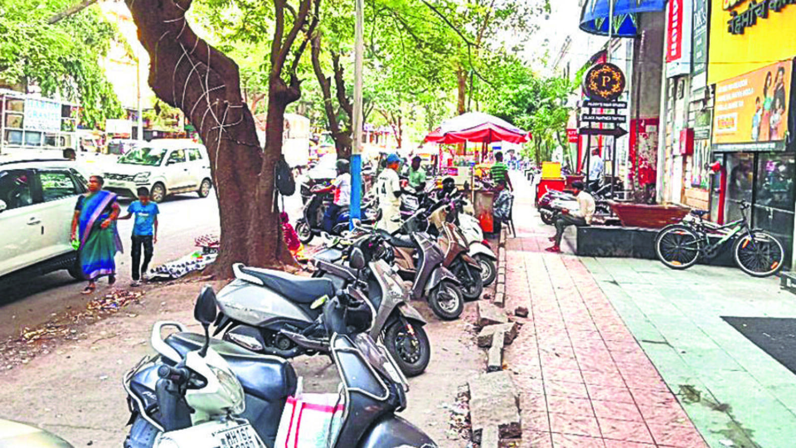 Broken, encroached & forgotten: Footpaths fail pedestrians across Pune ...