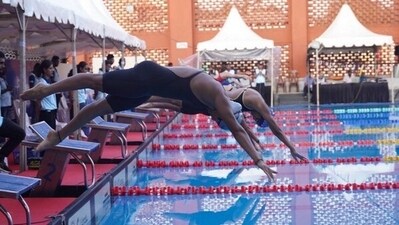 Karnataka's Hashika Ramachandra broke a 13-year-old national record in the Women's 400m Freestyle, held previously by Richa Mishra (4:25.76) from Ranchi, by clocking 4:24.70. (ANI) Karnataka's Hashika Ramachandra broke a 13-year-old national record in the Women's 400m Freestyle, held previously by Richa Mishra (4:25.76) from Ranchi, by clocking 4:24.70. (ANI)