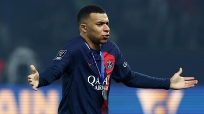 Kylian Mbappe left PSG for free. (REUTERS)