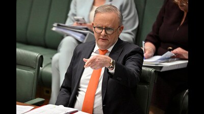 On this photo provided by AAP IMAGE, Australian Prime Minister Anthony Albanese attends a question time at Parliament House in Canberra, Tuesday, Sept. 10, 2024. (Mick Tsikas/AAP Image via AP) (AP) On this photo provided by AAP IMAGE, Australian Prime Minister Anthony Albanese attends a question time at Parliament House in Canberra, Tuesday, Sept. 10, 2024. (Mick Tsikas/AAP Image via AP) (AP)