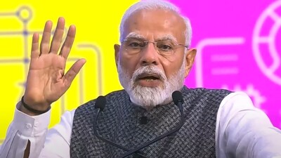 Prime Minister Narendra Modi addresses a gathering during the inauguration of SEMICON India 2024, in Greater Noida, Uttar Pradesh. He highlighted India's commitment to enhancing infrastructure and promoting inclusive growth in the semiconductor sector. (PTI) Prime Minister Narendra Modi addresses a gathering during the inauguration of SEMICON India 2024, in Greater Noida, Uttar Pradesh. He highlighted India's commitment to enhancing infrastructure and promoting inclusive growth in the semiconductor sector. (PTI)