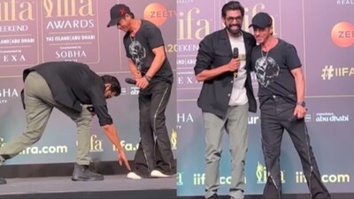 Shah Rukh Khan and Rana Daggubati at the IIFA 2024 pre-event. Shah Rukh Khan and Rana Daggubati at the IIFA 2024 pre-event.