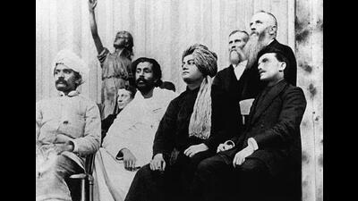 Swami Vivekananda, wearing a turban, at the Parliament of the World’s Religions in 1893.(Wikipedia) Swami Vivekananda, wearing a turban, at the Parliament of the World’s Religions in 1893.(Wikipedia)