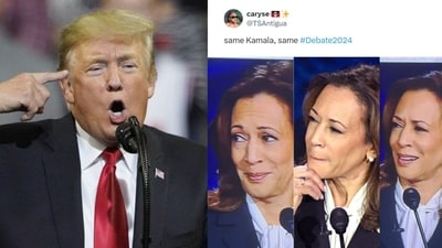 Vice President Harris's facial expressions during the debate goes viral Vice President Harris's facial expressions during the debate goes viral