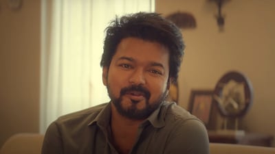 GOAT box office collection day 6: Vijay in a still from the film.