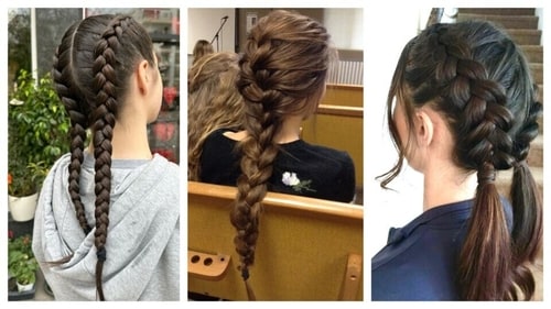 Braids are low-effort and fancy hairstyle that you can rock with your greasy hair. (Pinterest) Braids are low-effort and fancy hairstyle that you can rock with your greasy hair. (Pinterest)