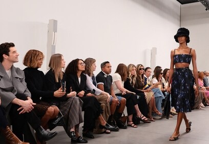 A model walks the runway Michael Kors Collection Spring/Summer 2025 Runway Show at The Shed on September 10, 2024 in New York City. (Getty Images via AFP) A model walks the runway Michael Kors Collection Spring/Summer 2025 Runway Show at The Shed on September 10, 2024 in New York City. (Getty Images via AFP)