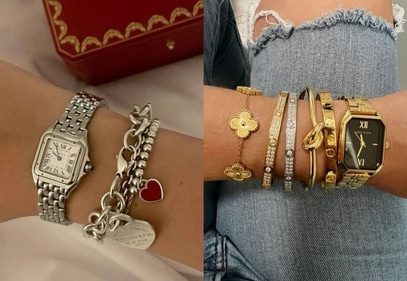 Bracelet stacks are one of the biggest accessory trends of 2024