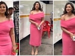 Parineeti Chopra's stuns in radiant pink bodycon dress Parineeti Chopra's stuns in radiant pink bodycon dress