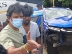 Jiiva and his wife Supriya met with an accident while returning to Chennai on Wednesday.