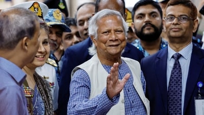 Bangladesh's interim government's chief adviser, Muhammad Yunus. (Reuters)