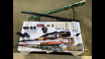 Documents seen by Manipur Police say the rocket was launched at 3.40 pm on September 6, travelled almost 5-6 km from the hills and landed near the house of the state’s first chief minister Mairembam Koireng Singh in Moirang (HT PHOTO) Documents seen by Manipur Police say the rocket was launched at 3.40 pm on September 6, travelled almost 5-6 km from the hills and landed near the house of the state’s first chief minister Mairembam Koireng Singh in Moirang (HT PHOTO)