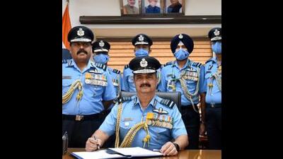 IAF Air Chief Marshal VR Chaudhari’s comments come at a time when the LCA Mk-1A programme is moving at a sluggish pace and IAF is concerned about possible risks a delay in the induction of new fighter planes could pose to its combat effectiveness. (Shrikant Singh) IAF Air Chief Marshal VR Chaudhari’s comments come at a time when the LCA Mk-1A programme is moving at a sluggish pace and IAF is concerned about possible risks a delay in the induction of new fighter planes could pose to its combat effectiveness. (Shrikant Singh)