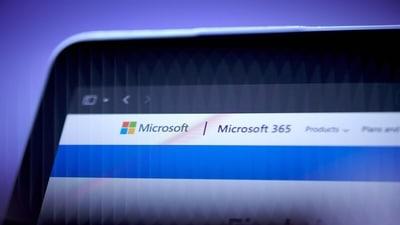 The Microsoft 365 website on a laptop arranged in New York, US, on Tuesday, June 25, 2024. (Gabby Jones/Bloomberg)