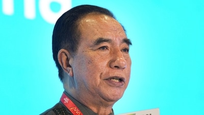 New Delhi: Mizoram Chief Minister Lalduhoma speaks during the Taiwan Excellence Pavilion at Taiwan Expo 2024, organised by Taiwan's Ministry of Economic Affairs (MOEA), in New Delhi, Monday, July 8, 2024. (PTI Photo/Kamal Kishore)(PTI07_08_2024_000099B) *** Local Caption *** (PTI) New Delhi: Mizoram Chief Minister Lalduhoma speaks during the Taiwan Excellence Pavilion at Taiwan Expo 2024, organised by Taiwan's Ministry of Economic Affairs (MOEA), in New Delhi, Monday, July 8, 2024. (PTI Photo/Kamal Kishore)(PTI07_08_2024_000099B) *** Local Caption *** (PTI)
