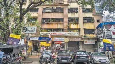 The court ordered the Brihanmumbai Municipal Corporation (BMC) to demolish the seven illegal floors of Shivanjali Co-operative Housing Society at Dr Ambedkar Road in three months. (Satish Bate/HT PHOTO) The court ordered the Brihanmumbai Municipal Corporation (BMC) to demolish the seven illegal floors of Shivanjali Co-operative Housing Society at Dr Ambedkar Road in three months. (Satish Bate/HT PHOTO)