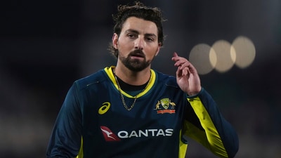 Australia's Tim David looks on during the first IT20 cricket match between England and Australia in Southampton (AP) Australia's Tim David looks on during the first IT20 cricket match between England and Australia in Southampton (AP)