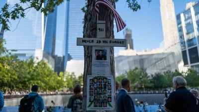 Family members of victims stated that they wanted justice and accountability. “Which one of you will have the courage to be our hero? We deserve better,” said Walsh-DiMarzio, the daughter of 9/11 victim Barbara P. Walsh, according to AP ( Spencer Platt/Getty Images/AFP) Family members of victims stated that they wanted justice and accountability. “Which one of you will have the courage to be our hero? We deserve better,” said Walsh-DiMarzio, the daughter of 9/11 victim Barbara P. Walsh, according to AP ( Spencer Platt/Getty Images/AFP)